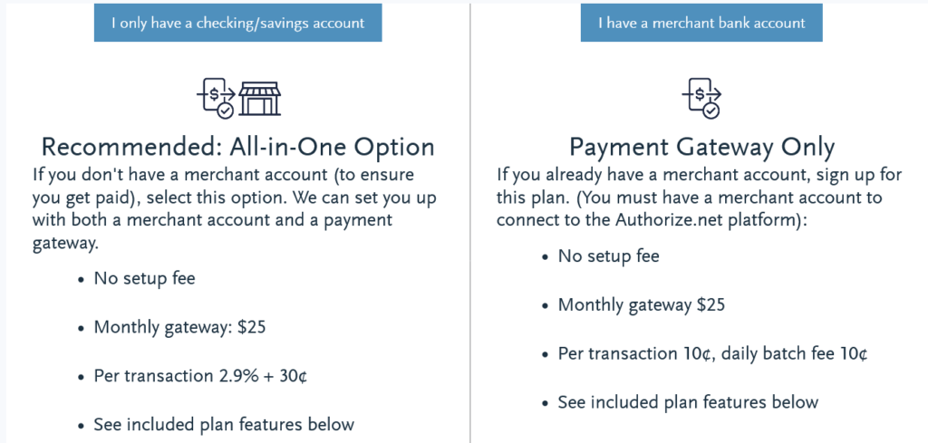 Authorize.net Pricing